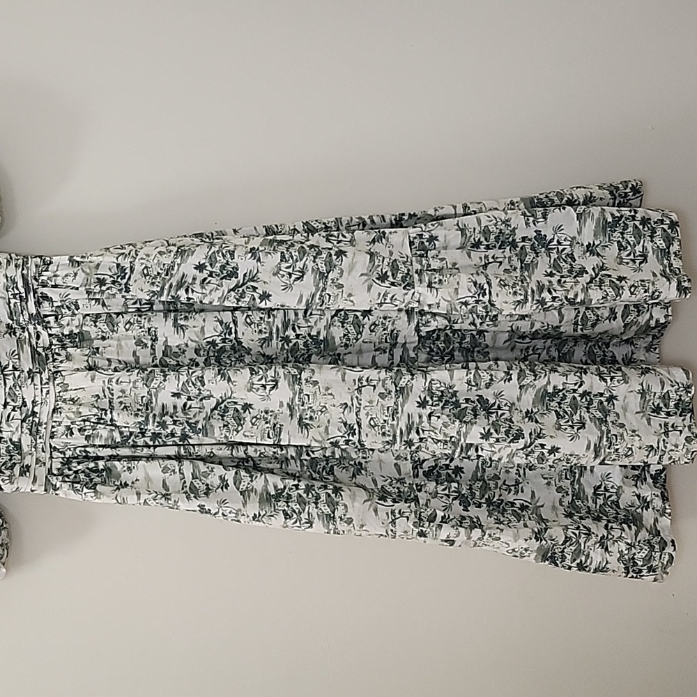 Abercrombie&Fitch Kelly Green  Emerson Poplin Puff Sleeve flows Midi Dress Sz XS - Picture 5 of 16